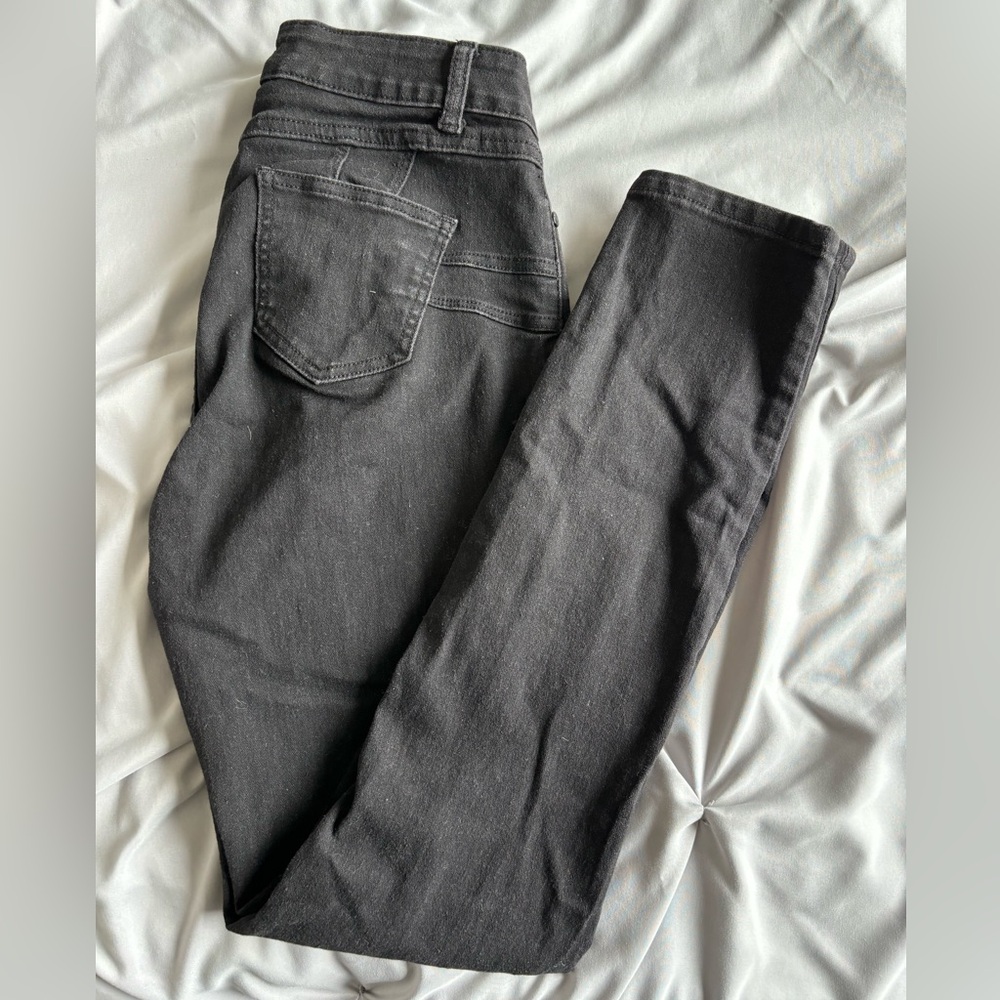 Y&F Black Ripped / Distressed Skinny Jeans Size 9/10